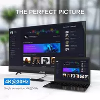 usb c laidas 4k - Swissten Aluminium Multi-Port Laptop Dock USB-C HUB 7-IN-1 Juodas (Black) - 8 nuotrauka