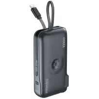 10000mah power bank - Promate PowerPack-10i, 10000mAh, 22W, USB-C, QC3.0, iWatch 2.5W, 220V EU/US/UK - 6 nuotrauka