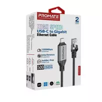 ethernet cable 5m - Promate CLink-RJ45 USB-C į Ethernet laidas 10/100/1000Mbps 5m - 2 nuotrauka