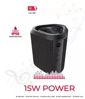 bluetooth kolonele 15w - Swissten Spectrum 15W Black (juoda) - 3 nuotrauka