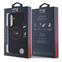 galaxy a36 5g - Red Bull PU Leather Red Ring Case for Samsung Galaxy A36 Tamsiai Mėlynas (Navy Blue) - 2 nuotrauka