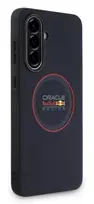 galaxy a36 5g - Red Bull PU Leather Red Ring Case for Samsung Galaxy A36 Tamsiai Mėlynas (Navy Blue) - 5 nuotrauka