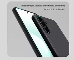 samsung galaxy s25 black - Nillkin Super Frosted PRO Back Dėklas Samsung Galaxy S25 FE Juodas (Black) - 4 nuotrauka
