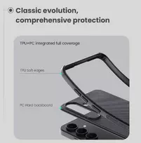 samsung galaxy s25 black - Nillkin Super Frosted PRO Back Dėklas Samsung Galaxy S25 FE Juodas (Black) - 5 nuotrauka