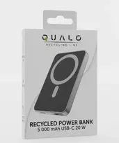 magsafe usb c - Qualo QRPB‑20‑07 MagSafe, 5000 mAh (Juodas) - 2 nuotrauka