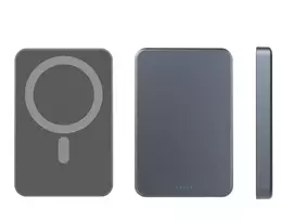 magsafe usb c - Qualo QRPB‑20‑07 MagSafe, 5000 mAh (Juodas) - 4 nuotrauka