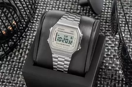casio vintage laikrodziai - CASIO A168WA-8A Retro Vintage UNISEX Laikrodis - 5 nuotrauka