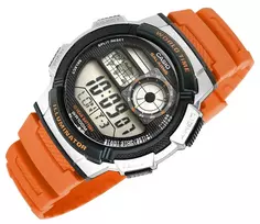 casio zadintuvas - CASIO AE-1000W-4BVDF Vyriškas laikrodis (Raudonas - Red) - 7 nuotrauka