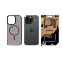 iphone 15 pro max deklas apple - Tactical "MagForce Hyperstealth 2.0 Cover iPhone 15 Pro Max" Black-Red - 5 nuotrauka