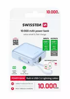 10000mah power bank - Swissten SPACE, 10000mAh, mėlynas (blue) - 2 nuotrauka