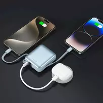 10000mah power bank - Swissten SPACE, 10000mAh, mėlynas (blue) - 3 nuotrauka