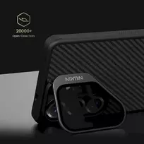 kameros stova - Nillkin CarboProp Magnetic Case su kameros dangteliu ir stovu, suderinamas su MagSafe, Samsung Galaxy S26 Ultra - Juodas (Black) - 7 nuotrauka
