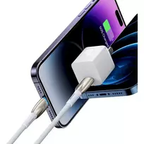 baseus 20w lightning - Baseus CADH000002 USB-C to Lightning 1m White - 3 nuotrauka