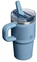 stanley gertuve su siaudeliu - Termopuodelis Stanley Quencher ProTour Flip Straw Tumbler, 0.6 l, indigo fade - 2 nuotrauka