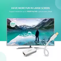 adapteris hdmi to displayport - Ugreen 4K HDMI (female) - Mini DisplayPort (male - Thunderbolt 2.0) adapter cable white (MD112 10460) - 5 nuotrauka