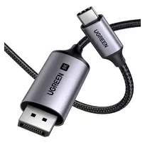 3m usb - Ugreen CM556 USB-C to DisplayPort 8K 3m Pilkas (Grey) - 3 nuotrauka
