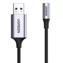 aux garso laido adapteris - UGREEN CM477 Audio Adapter, USB to Mini Jack 3.5mm, KAPUGR30757 - 2 nuotrauka
