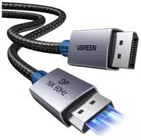 ugreen displayport 2.1 - UGREEN DisplayPort kabelis DP131, 0.5m, Sidabrinis (Silver) - 2 nuotrauka