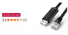 3m usb - UGREEN USB–RJ45 konsolinis kabelis, CM204, 3m, Juodas (Black) - 2 nuotrauka