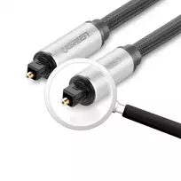 optinis kabelis toslink - Ugreen AV108 Toslink Audio optical cable 1.5m Grey - 3 nuotrauka
