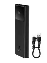 10000mah power bank - Baseus PPXJ100001, 10000 mAh, 22.5 W, juoda - 2 nuotrauka