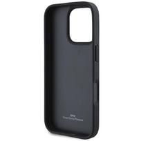iphone 16 pro case - BMW Leather Hot Stamp dėklas skirtas Apple iPhone 16 Pro Juodas (Black) - 3 nuotrauka