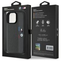 iphone 16 pro case - BMW M Perforated Tricolor Detail Line iPhone 16 Pro Max dėklas - Tamsiai Pilkas (Dark Gray) - 2 nuotrauka