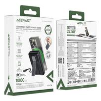 10000mah power bank - Acefast M24-10000, 10000mAh, 22.5W, Magnetic Wireless, juodas (black) - 2 nuotrauka