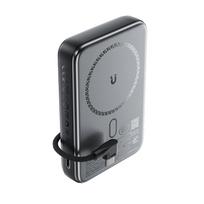 10000mah power bank - Acefast M24-10000, 10000mAh, 22.5W, Magnetic Wireless, juodas (black) - 8 nuotrauka