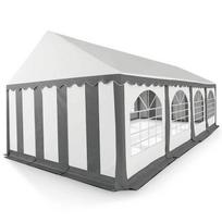 lauki paviljonai - Palapinė paviljonas Zeltpro 4x8 m, balta/pilka (White/Grey) - 8 nuotrauka