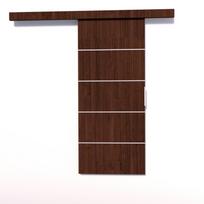 sonoma durys - Stumdomos durys nišai ADRK Furniture Biella 86, rudos - 3 nuotrauka