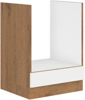 virtuviniai baldu komplektai - Virtuvės baldų komplektas ADRK Vika 260, baltas/rudas (White/Brown) - 2 nuotrauka