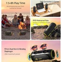 bluetooth speaker - Awei KA5 20W Black-Yellow - 3 nuotrauka