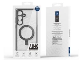 samsung galaxy s26 plus - Dux Ducis Aimo Magnetic Stand dėklas Samsung Galaxy S26 Ultra Juodas / Skaidrus (Black / Transparent) - 2 nuotrauka