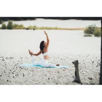 yogos kilimelus - Jogos kilimėlis Tunturi PVC 182x61x0,4 cm, pilkas - 2 nuotrauka