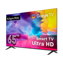 4k 65 tv - Kruger & Matz KM0265UHD-G 65" UHD Google TV 5.0 DVB-T2/T/C H.265 HEVC - 10 nuotrauka
