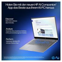 2 tb ssd - HP OmniBook Ultra AI PC 14-fd0191ng, Ryzen AI 9 365, 16 GB, 1 TB, 14", Touch, Silver (Sidabrinis) - 11 nuotrauka