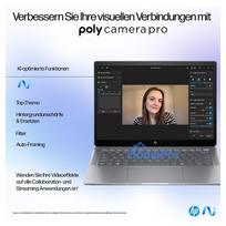 2 tb ssd - HP OmniBook Ultra AI PC 14-fd0191ng, Ryzen AI 9 365, 16 GB, 1 TB, 14", Touch, Silver (Sidabrinis) - 16 nuotrauka