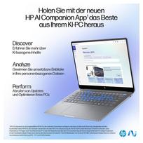 2 tb ssd - HP OmniBook Ultra AI PC 14-fd0191ng, Ryzen AI 9 365, 16 GB, 1 TB, 14", Touch, Silver (Sidabrinis) - 18 nuotrauka