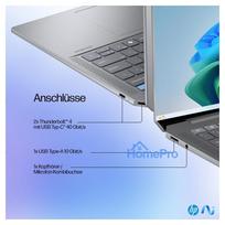 2 tb ssd - HP OmniBook Ultra AI PC 14-fd0191ng, Ryzen AI 9 365, 16 GB, 1 TB, 14", Touch, Silver (Sidabrinis) - 24 nuotrauka