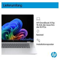 intel core ultra 7 256v - HP OmniBook X Flip 16-as0173ng, Core Ultra 7 256V, 16 GB, 512 GB, 16", OLED, Touch, Windows 11 Home - 13 nuotrauka