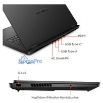 5060 nesiojamas - HP OMEN 17-db1173ng, Ryzen AI 7 350, 32 GB, 1 TB, 17.3", RTX 5060, Black (Juodas) - 9 nuotrauka