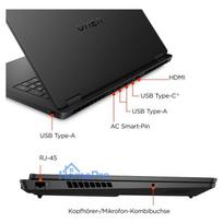 5060 nesiojamas - HP OMEN 17-db1175ng, Ryzen AI 7 350, 32 GB, 1 TB, 17.3", RTX 5060, Black (Juodas) - 9 nuotrauka