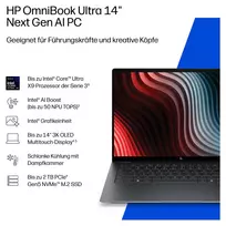 1tb nesiojamas ssd - HP OmniBook Ultra 14-kd0171ng, Core Ultra 7 356H, 16 GB, 1 TB, 14", OLED, Natural Silver (Sidabrinis) - 15 nuotrauka