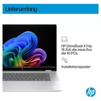 1tb nesiojamas ssd - HP OmniBook X Flip 16-as0071ng, Core Ultra 7 256V, 16 GB, 512 GB, 16", OLED, Touch, Windows 11 Home - 13 nuotrauka