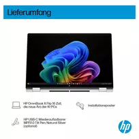 1tb nesiojamas ssd - HP OmniBook X Flip 16-as0073ng, Core Ultra 7 256V, 16 GB, 512 GB, 16", OLED, Windows 11 Home - 3 nuotrauka