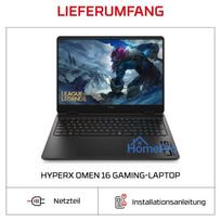 5060 nesiojamas - HP HyperX OMEN 16-ap1493ng, Ryzen 9 8940HX, 24 GB, 512 GB, 16", RTX 5060, Black (Juodas) - 16 nuotrauka