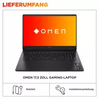 5060 nesiojamas - HP OMEN 17-db1470ng, Ryzen AI 7 350, 16 GB, 512 GB, 17.3", RTX 5060, Black (Juodas) - 8 nuotrauka