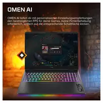 nesiojami kompiuteriai rtx 5080 - HP HyperX OMEN 16-ak1091ng, Ryzen AI 9 HX 475, 32 GB, 1 TB, 16", RTX 5080, Windows 11 Home - 7 nuotrauka