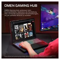 nesiojami kompiuteriai rtx 5080 - HP HyperX OMEN 16-ak1091ng, Ryzen AI 9 HX 475, 32 GB, 1 TB, 16", RTX 5080, Windows 11 Home - 8 nuotrauka
